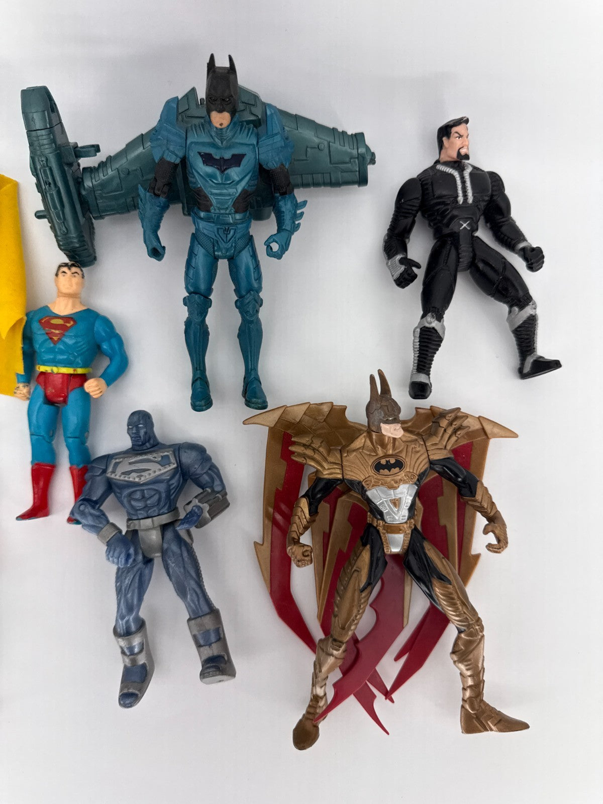 DC Comics Action Figure Lot Batman Superman Robin Multiverse Parts Repair Lot