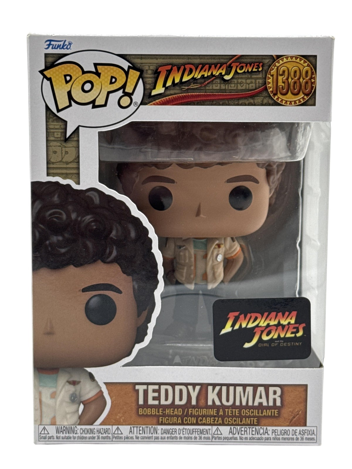 Funko Pop Indiana Jones Teddy Kumar #1388 Vinyl Bobblehead Standard Multicolor
