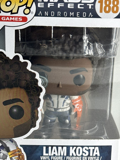 Funko Pop Games Liam Kosta 188 Mass Effect Andromeda Figure 2017 w Box Displayed
