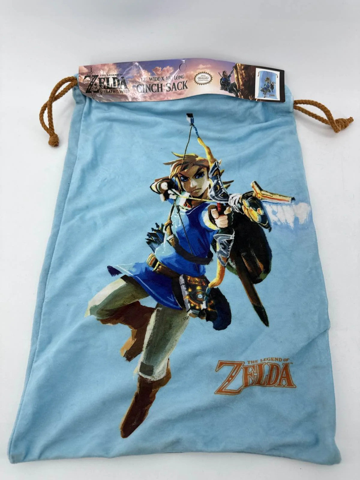 Zelda Breath of the Wild Cinch Sack | Nintendo Switch Promo Drawstring Bag 965
