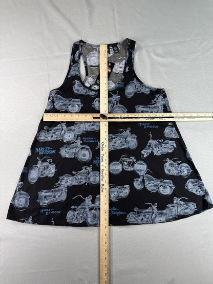 Harley Davidson Tank Top Large Black Cotton Motorcycle Graphic New