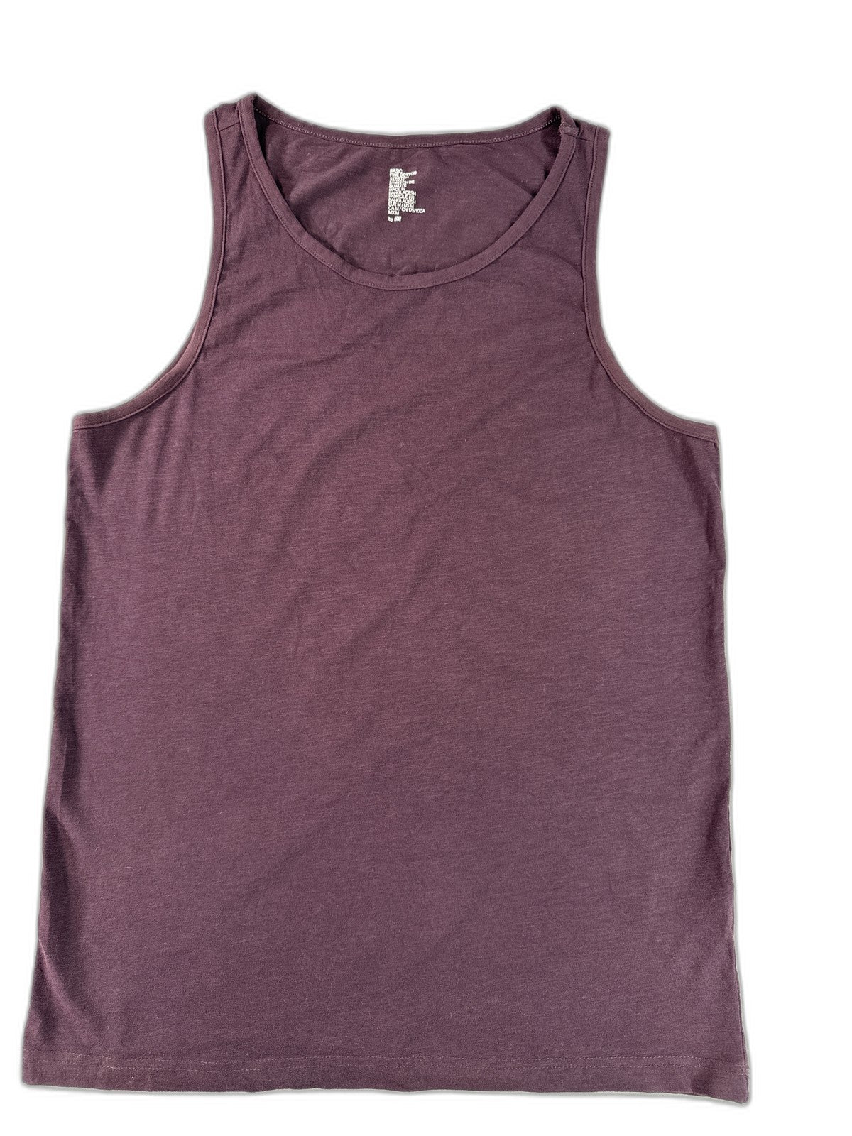 H&M Tank Top Purple M Cotton Blend Sleeveless Crewneck Regular Fit Lightweight