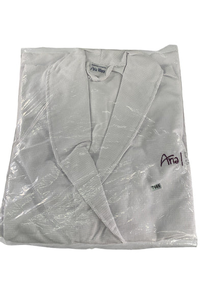 Aria Robe Womens One Size White Kimono Vdara Tower Suites Spa Hotel Waffle NWT