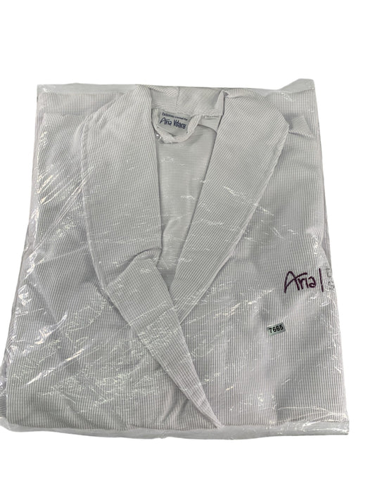 Aria Robe Womens One Size White Kimono Vdara Tower Suites Spa Hotel Waffle NWT