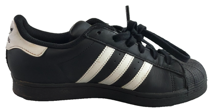 Adidas Superstar EF5398 Black White Gold GS 5.5Y Womens 7 Shell Toe Originals