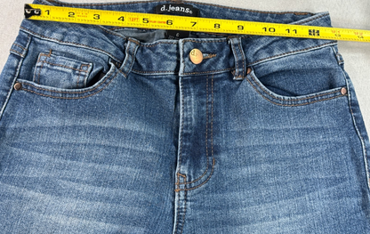 d.jeans Bootcut Womens Jeans 6 Medium Wash Blue Stretch Mid Rise Repreve Denim