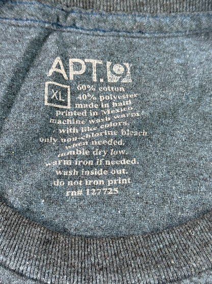 APT. 9 Graphic Tee XL Blue Crewneck Short Sleeve Soft Material Cotton Polyester