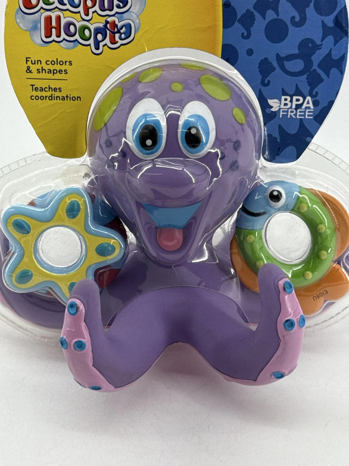 Nuby Octopus Hoopla Floating Bath Toy 3 Rings Purple 18m+ BPA Free Unbranded NWT