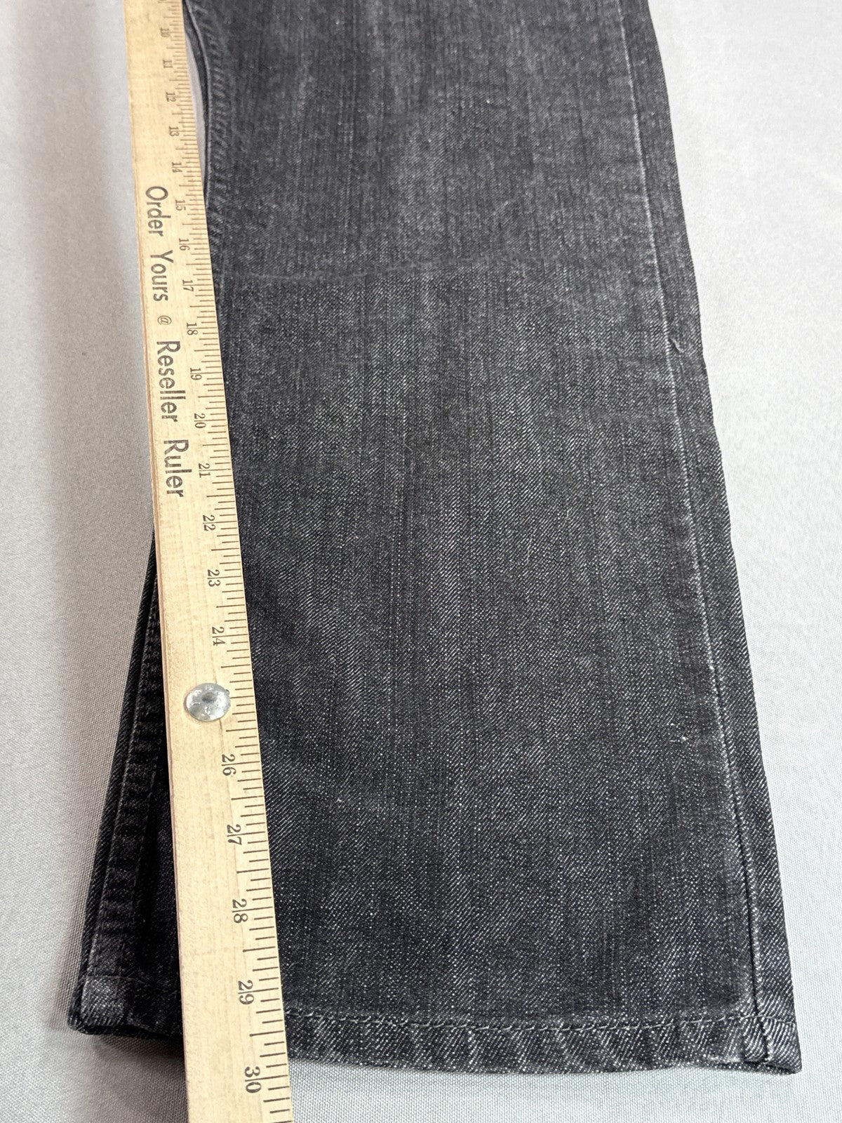 Levi's Straight Leg Jeans W 36 L 30 Black Denim Unisex Made in Mexico Vintage