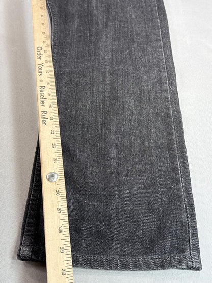 Levi's Straight Leg Jeans W 36 L 30 Black Denim Unisex Made in Mexico Vintage