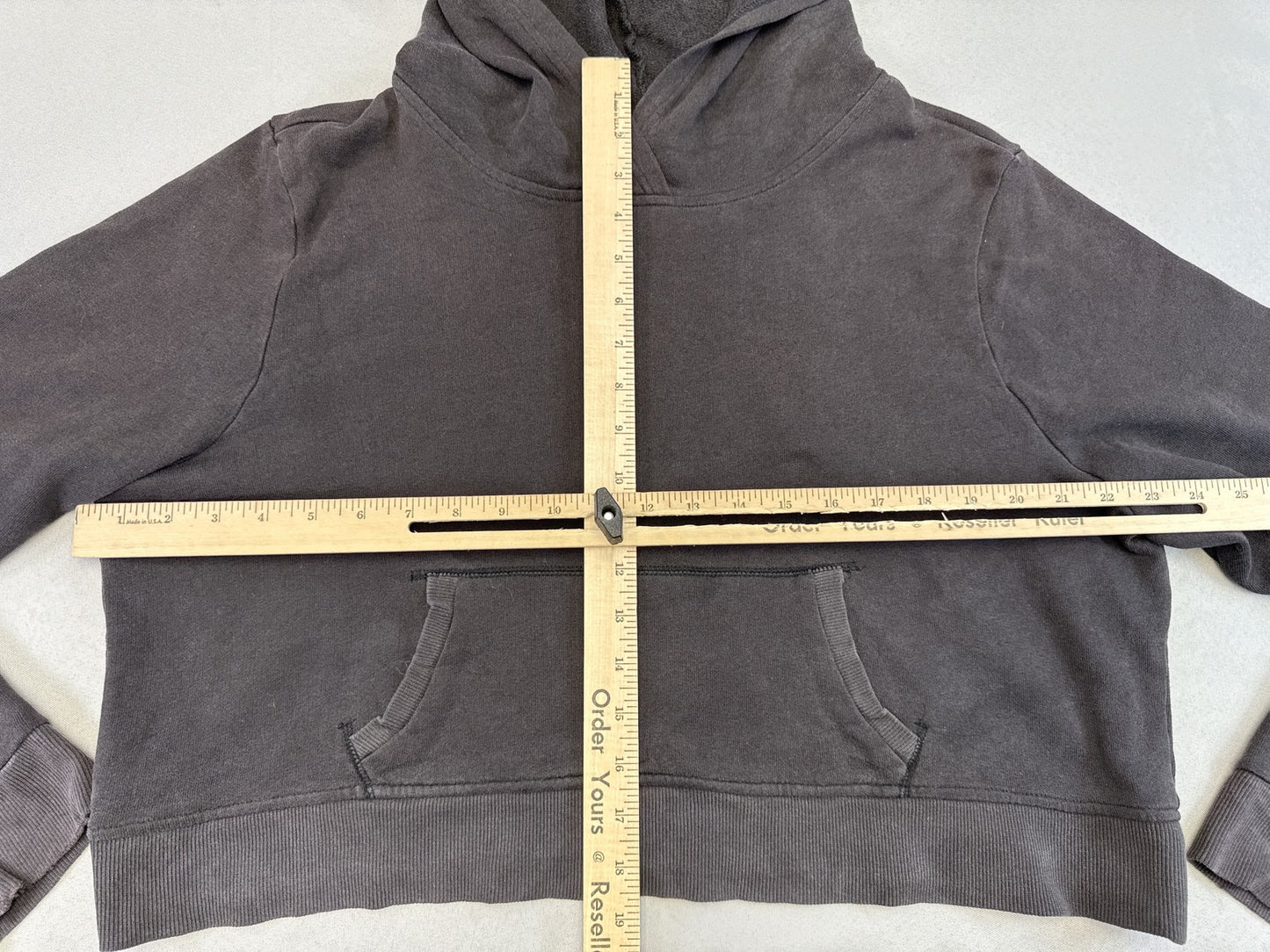 Old Navy Pullover Hoodie XXL Gray Cotton Relaxed Fit Kangaroo Pocket Long