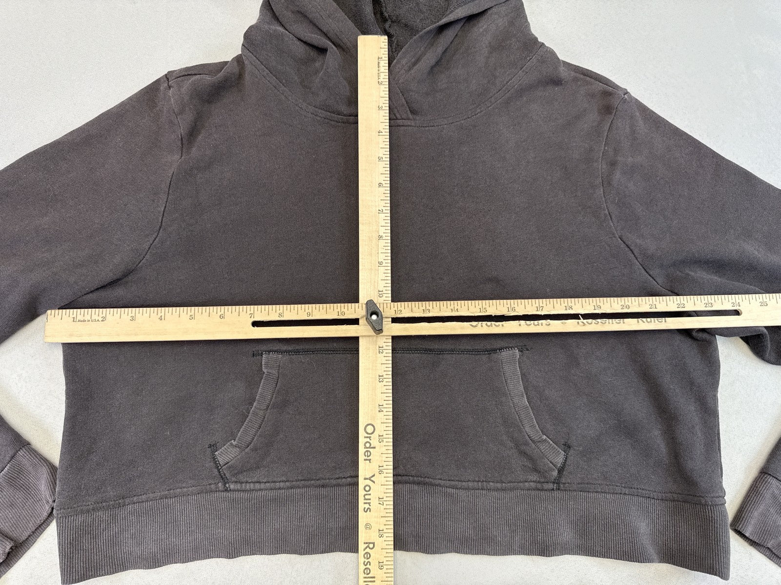 Old Navy Pullover Hoodie XXL Gray Cotton Relaxed Fit Kangaroo Pocket Long