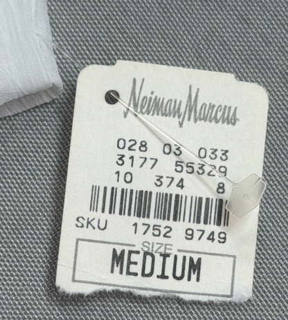 Calvin Klein Swimwear Cover Up Women Medium White Crinkle Hooded NWT Neiman Marc