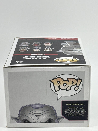 Star Wars Funko Pop Varmik #84 Gray Vinyl Bobble-Head Figure Force Awakens NWT