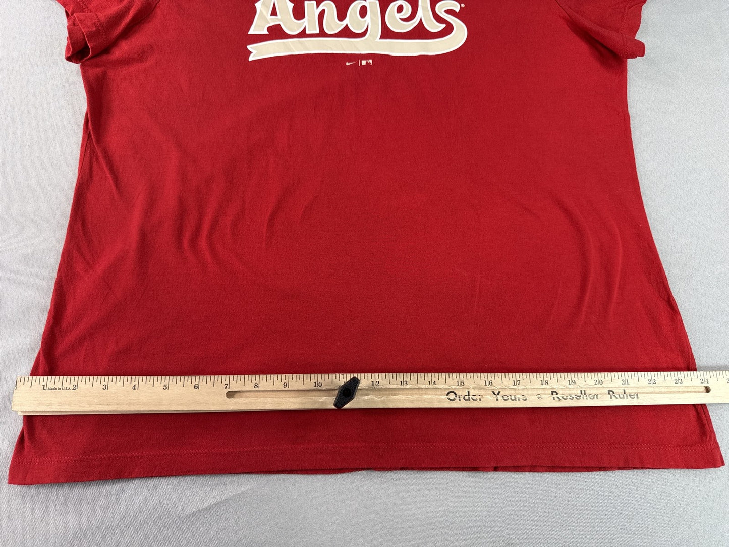 Nike Angels Sports Graphic Tee XL Red Cotton Short Sleeve Crewneck All Y2K