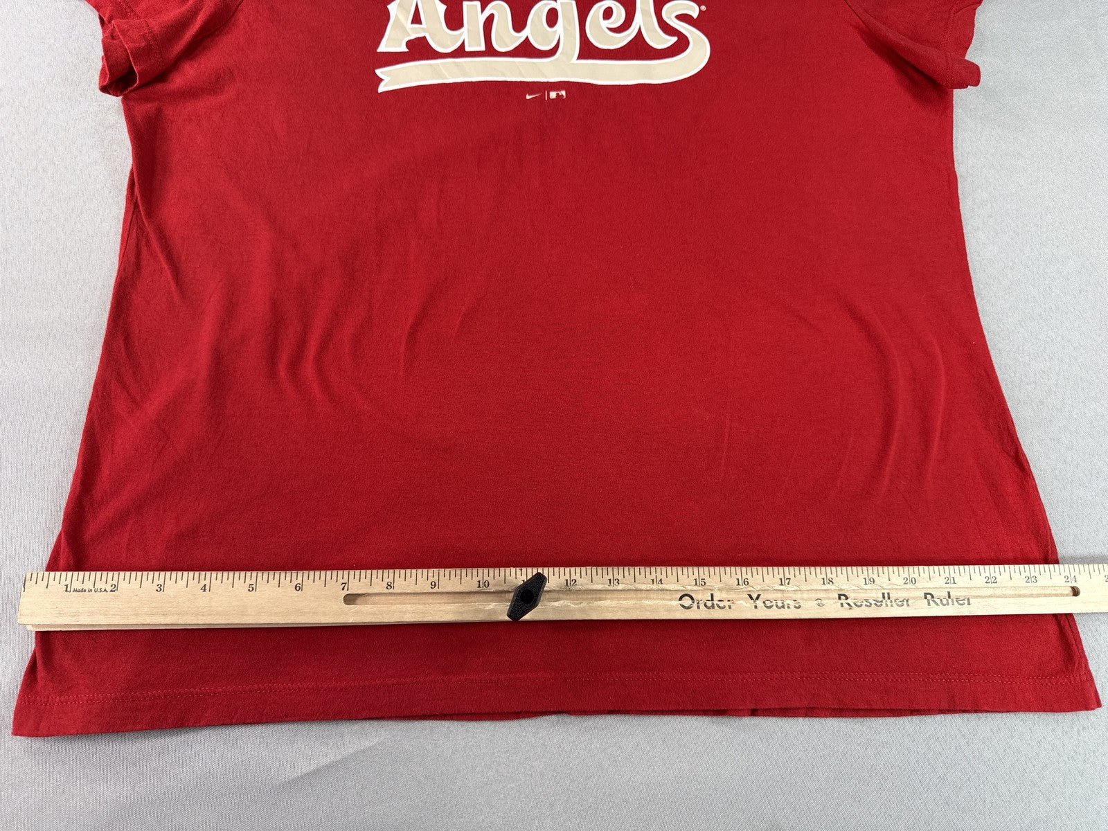 Nike Angels Sports Graphic Tee XL Red Cotton Short Sleeve Crewneck All Y2K