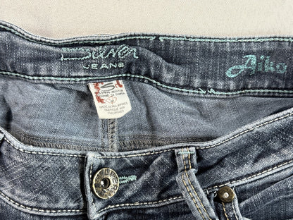 Silver Jeans Co Aiko Bootcut Jeans Womens 32 Blue Denim Low Rise Flare