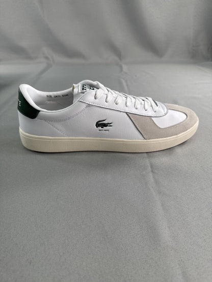 Lacoste Baseshot Pro 125 Shoes Mens Size 12 White Leather Sneakers 749SMA0063