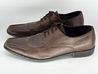 Kurt Geiger Drew Formal Shoes Mens 44 Brown Leather Square Toe Portugal Loafers