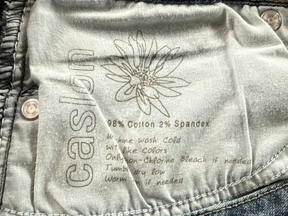Caslon Straight Leg Jeans Womens 10 Blue Stretch Denim Mid Rise Cotton Spandex
