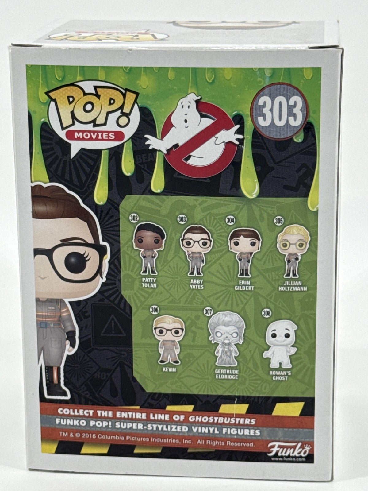 Funko Pop Movies Ghostbusters Abby Yates #303 Vinyl Figure Gray Standard Size
