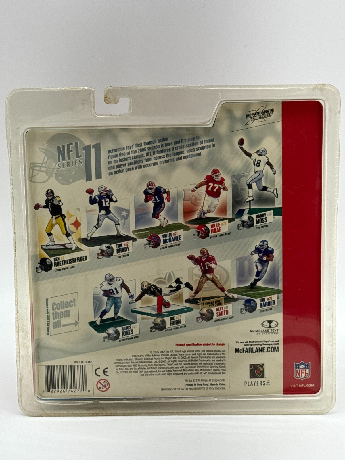 McFarlane NFL Series 11 Willie Roaf Kansas City Chiefs #77 HOF Tackle Debut