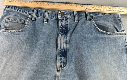 Wrangler 35001AI Jeans Men’s 44x32 Light Wash Relaxed Fit Denim Pants