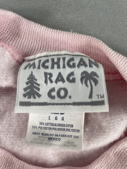Michigan Rag Co Sweatshirt Mens Large Frankfort Crewneck Pullover Retro Cozy 80s