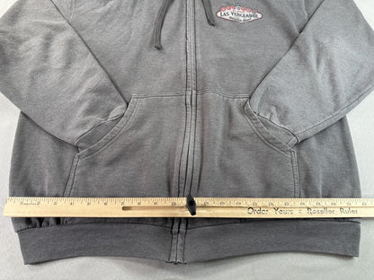 Netflix Army Dead Las Vengeance Streetwear Zip Hoodie XL Gray Cotton Graphic Men