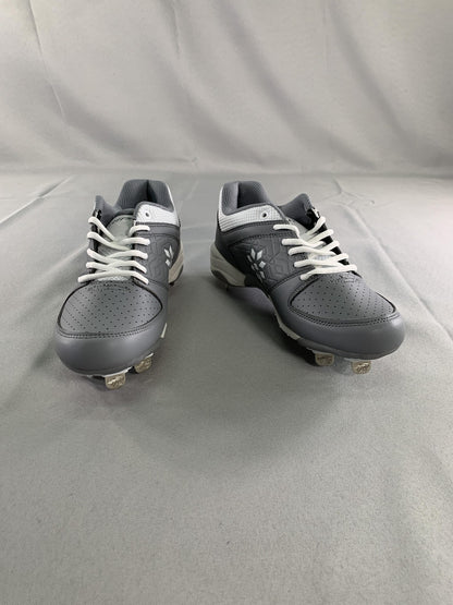 Ringor RIP-IT Diamond Softball Cleats Womens 8 Gray Charcoal White Metal Shoes