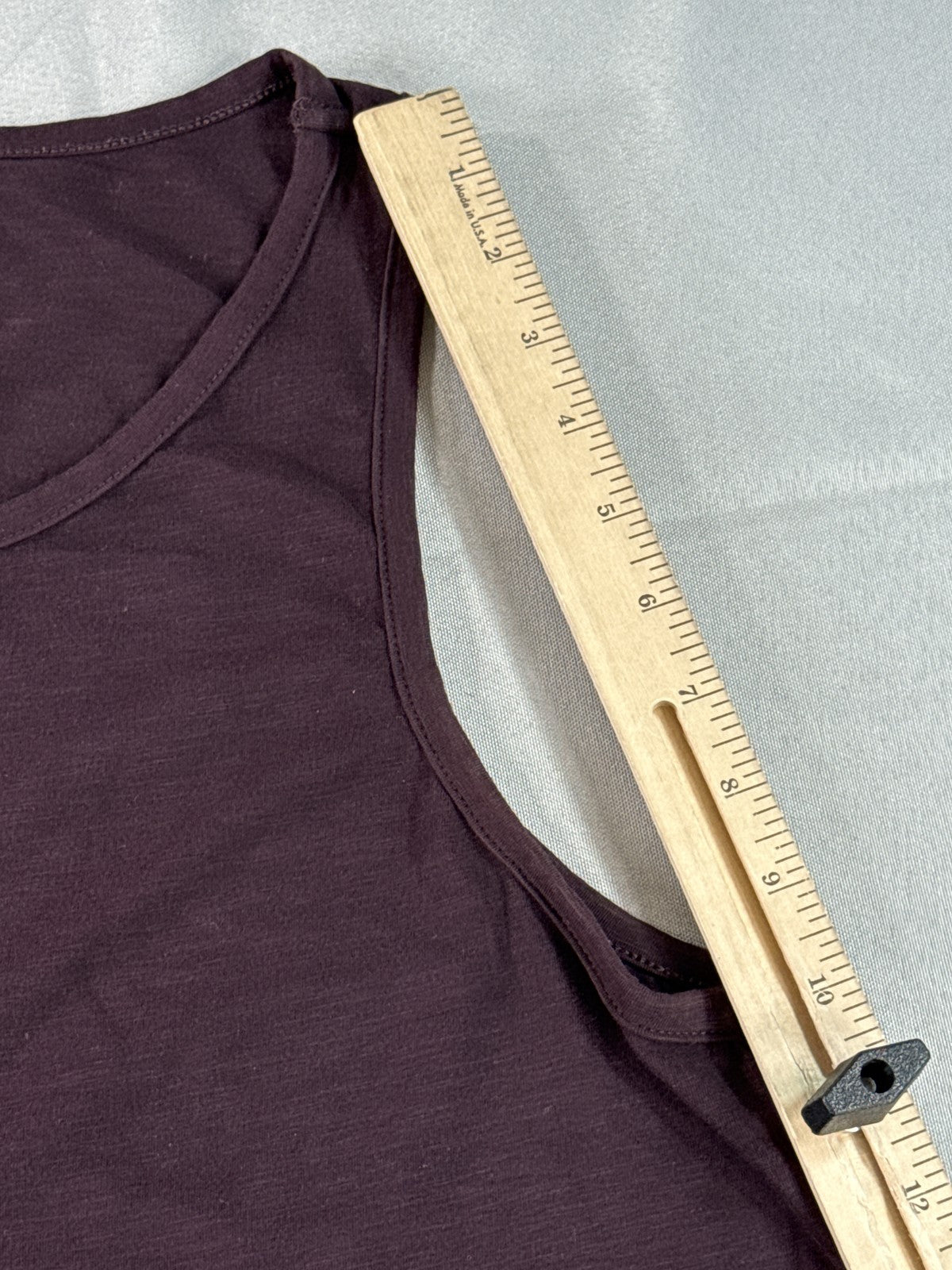 H&M Tank Top Purple M Cotton Blend Sleeveless Crewneck Regular Fit Lightweight