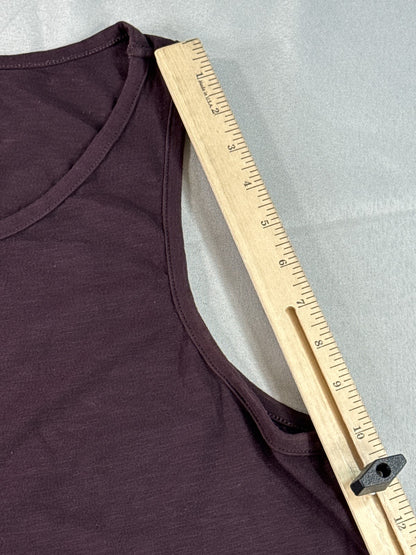 H&M Tank Top Purple M Cotton Blend Sleeveless Crewneck Regular Fit Lightweight