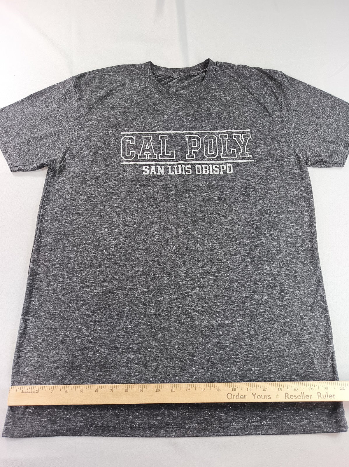 Cal Poly San Luis Obispo College Graphic Tee Mens Black Heather Short Sleeve USA