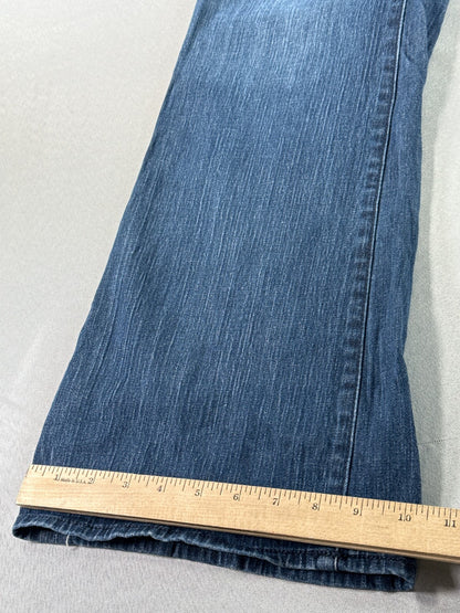 NY&C Bootcut Jeans Womens 8 Blue Classic Rise Stretch Denim Flare Leg Pants