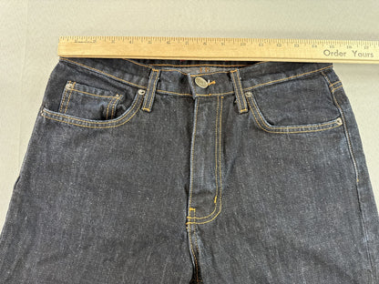 NEO BLUE Dark Wash Jeans Mens 32 Straight Leg Cotton Denim Classic Fit Mid Rise
