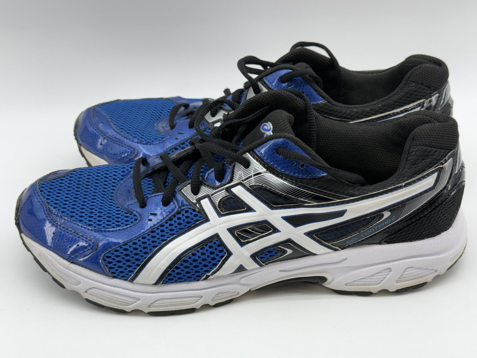 ASICS Gel Contend Running Shoes Unisex Blue Mesh Athletic Low Top Lace Up