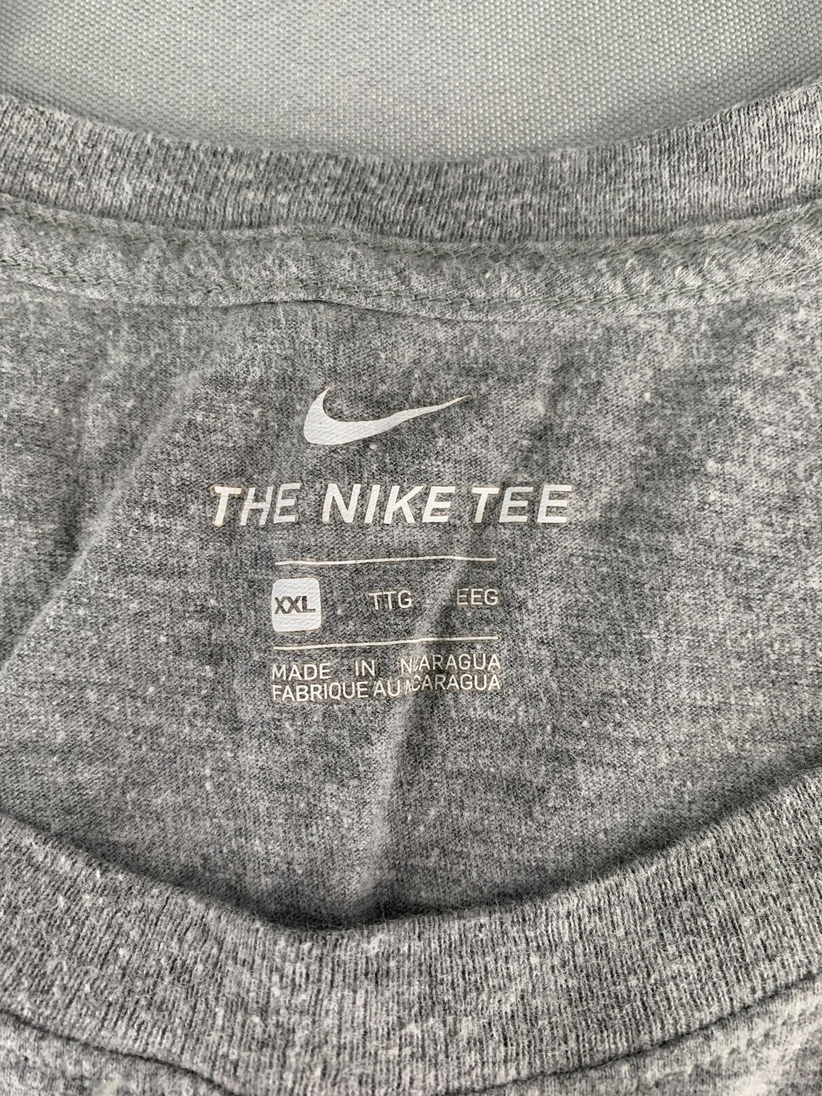 Nike Shirt Mens 2XL Gray Skull Cowboy Hat Graphic Tee Streetwear Casual 50 Red