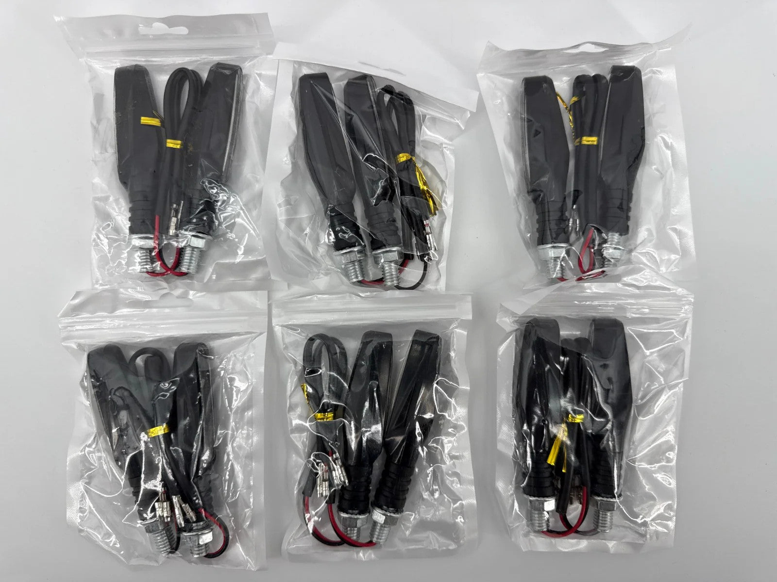 6x LED Turn Signal Lights Universal Amber Blinker Indicators Waterproof Moto