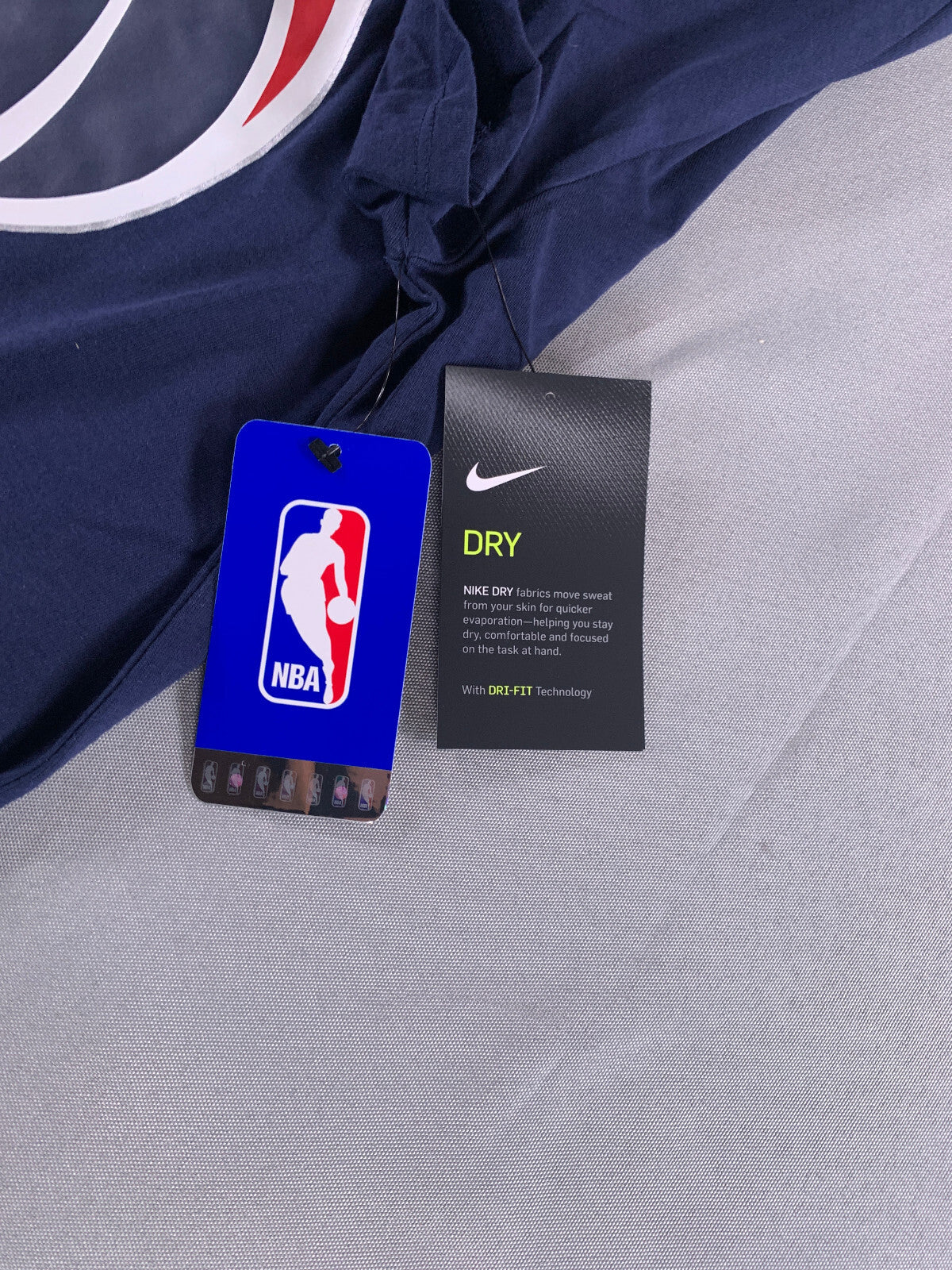 Nike Washington Wizards NBA Logo Dri-Fit Performance T-Shirt Navy Blue Men’s 2XL