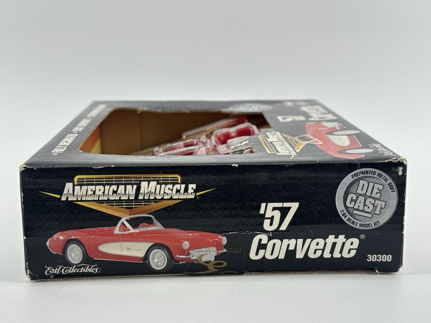 Ertl American Muscle 1957 Corvette 1:24 Diecast Kit Red 30300 NIB Easy Build