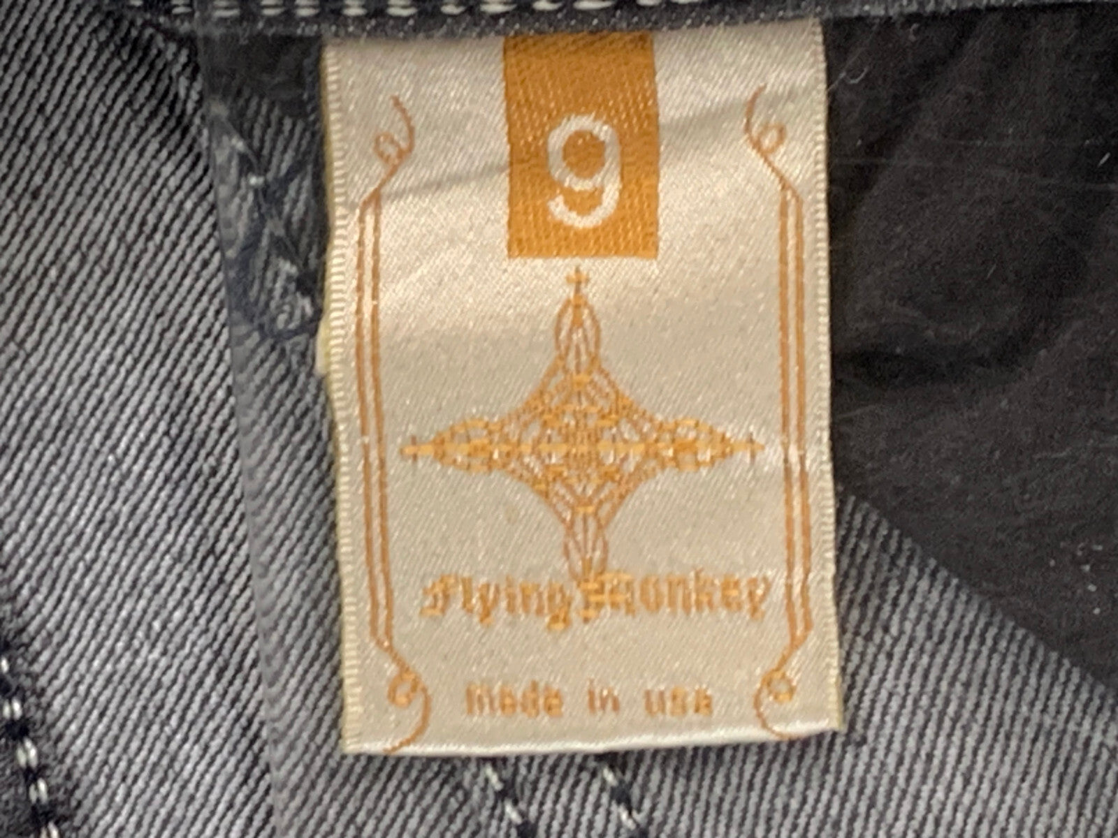 Flying Monkey Gray Skinny Jeans Size 9 Stretch Mid Rise USA Made Classic Fit