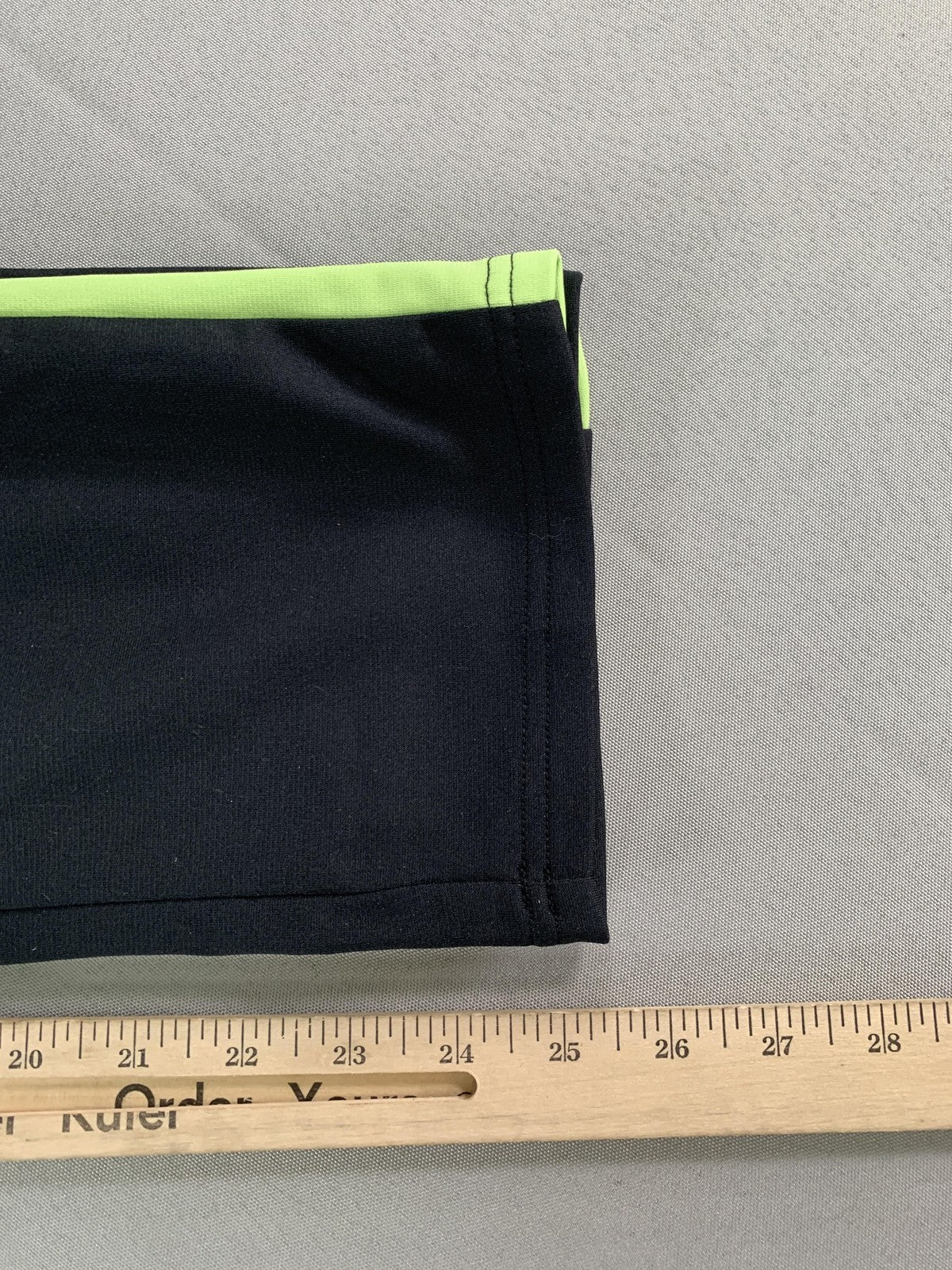 Under Armour Pants Youth Medium Black Neon Green Track Athletic Logo Drawstring