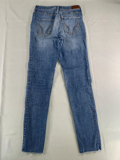 Hollister Jeans Womens 27 Ultra High Rise Distressed Skinny Denim Stretch Classi