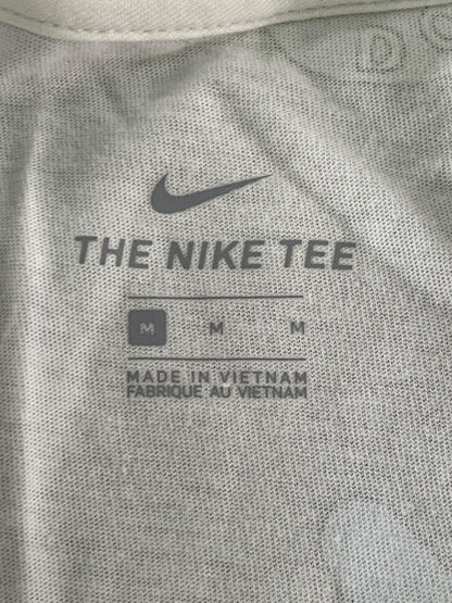 Nike Shirt Womens Medium White Loose Fit Sleeveless Summer Print Beach Tank Tee