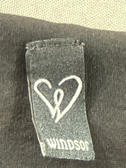 Windsor Mini Skirt W26 Womens Black Cotton Blend Stretch Bodycon Y2K Skater