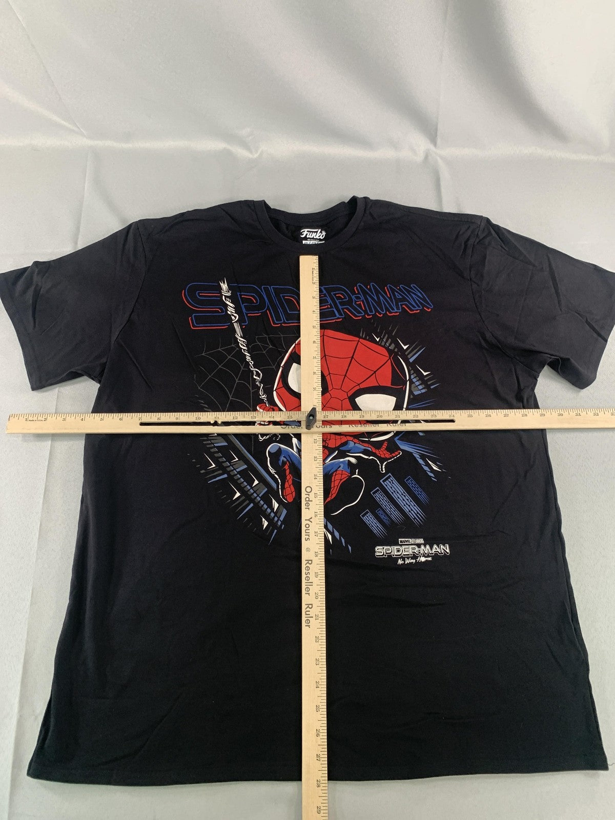 Spider-Man Shirt Mens 2XL Black Funko Marvel No Way Home Movie Graphic Tee 2022