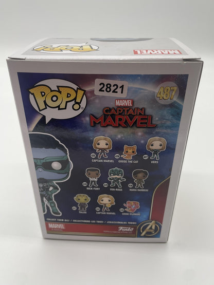 Funko Pop Captain Marvel Minn-Erva 487 2019 Summer Convention Vinyl Figure Blue