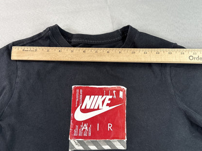 Nike Air Graphic Tee Mens L Black Cotton Crewneck Short Sleeve Breathable