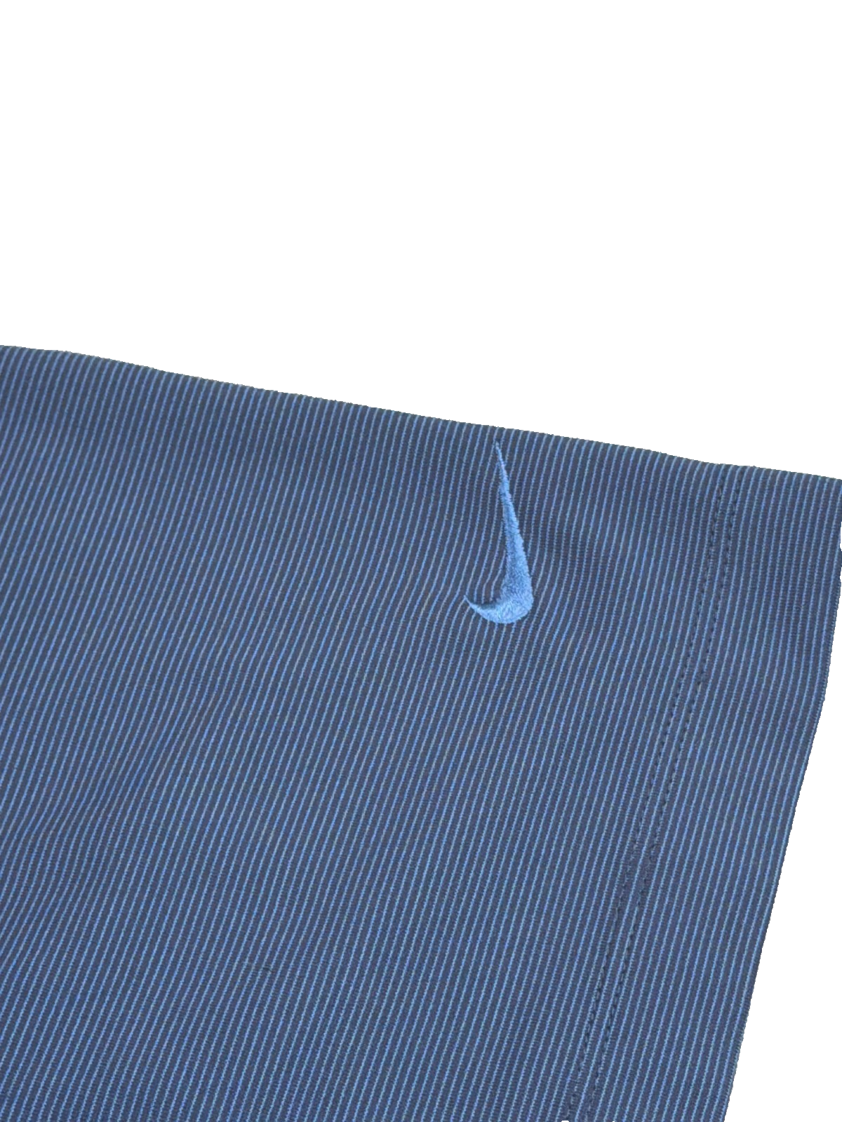 Nike Golf Dri-FIT Polo Shirt Mens L Navy Blue Stripe Short Sleeve Performance