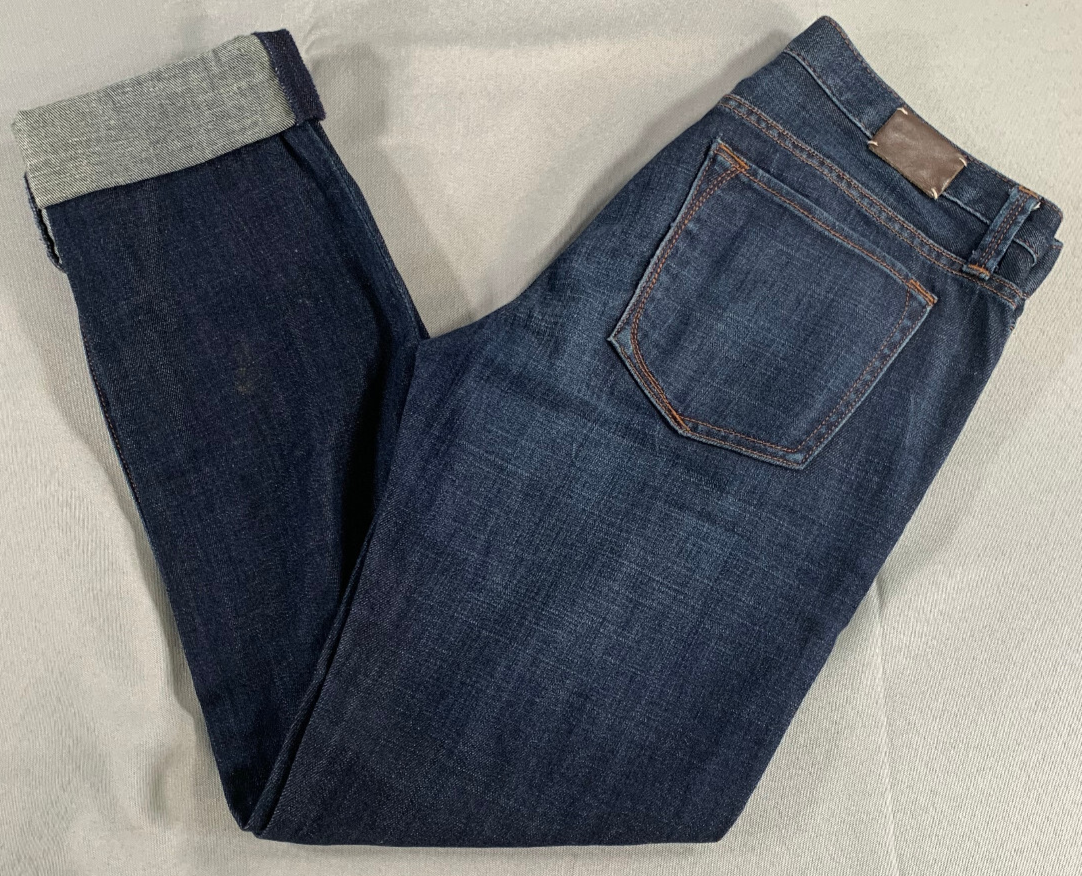 Banana Republic Skinny Jeans Women 27 Dark Wash Cuffed Stretch Denim Classic Fit